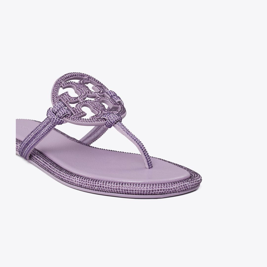 Tory Burch Miller Pav Knotted Sandal DARK LILAC
