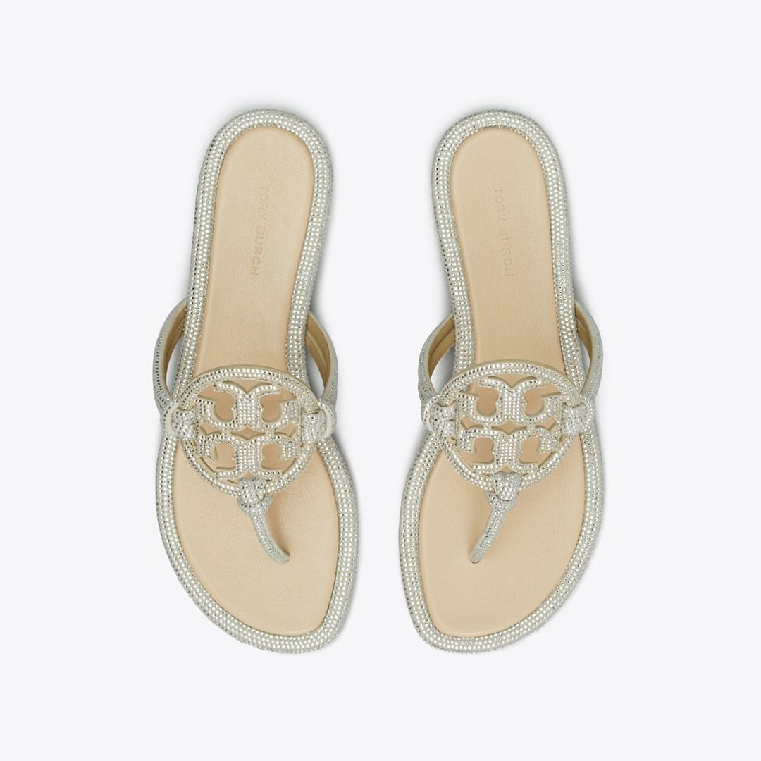 Tory Burch Miller Pav Knotted Sandal STONE GRAY