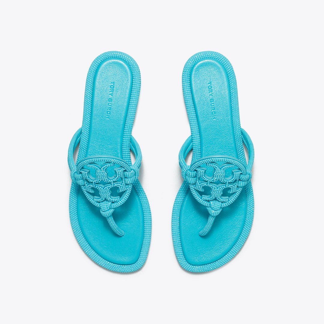 Tory Burch Miller Pav Knotted Sandal SOFT TURQUOISE