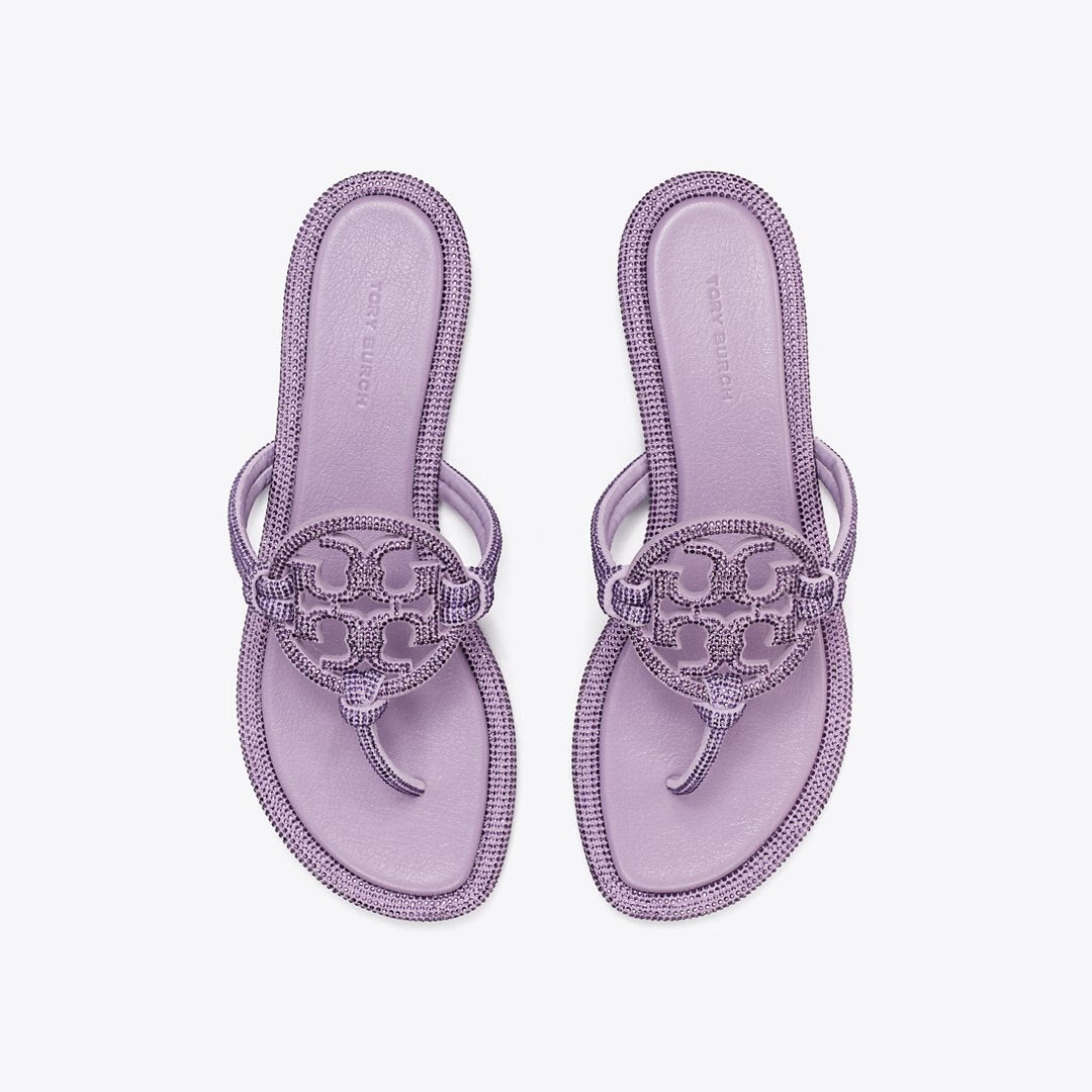 Tory Burch Miller Pav Knotted Sandal DARK LILAC