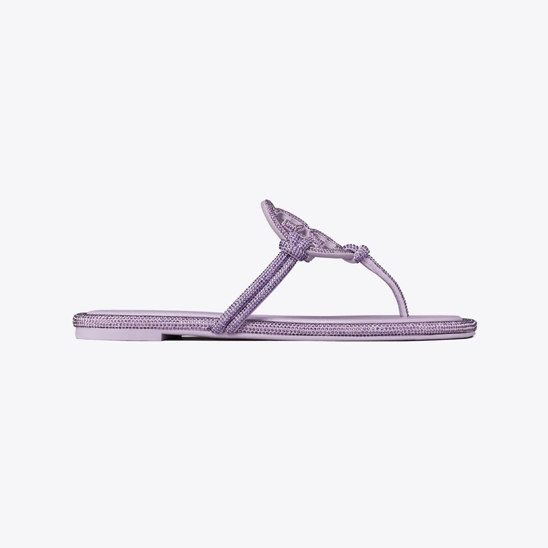 Tory Burch Miller Pav Knotted Sandal DARK LILAC