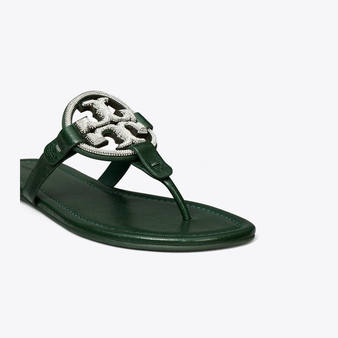 Tory Burch Miller Pav Sandal DARK EMERALD