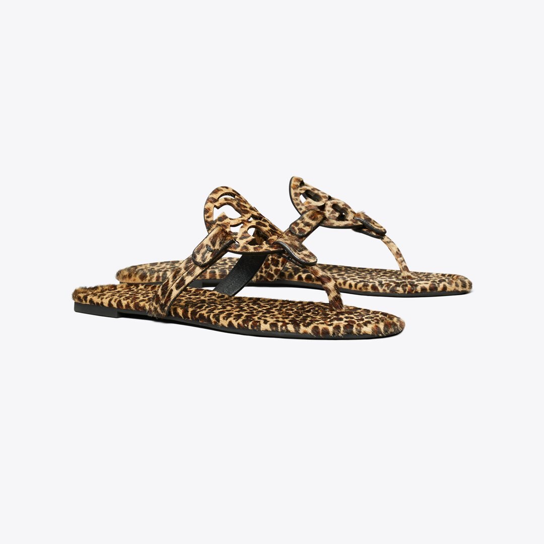 Tory Burch Miller Printed Calf Hair Sandal LEOPARD MULTI