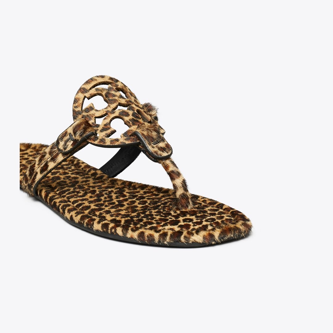Tory Burch Miller Printed Calf Hair Sandal LEOPARD MULTI
