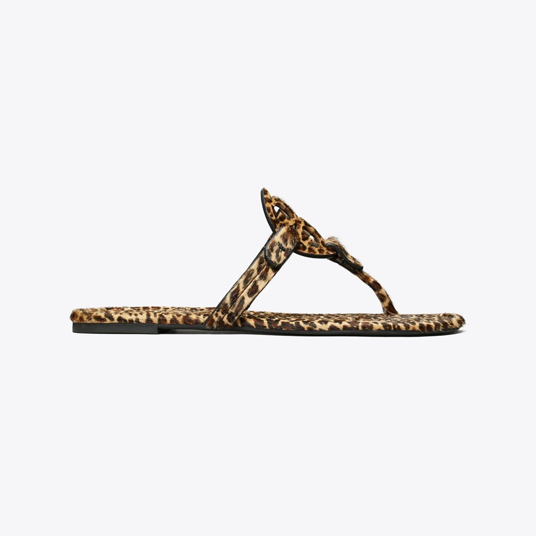 Tory Burch Miller Printed Calf Hair Sandal LEOPARD MULTI