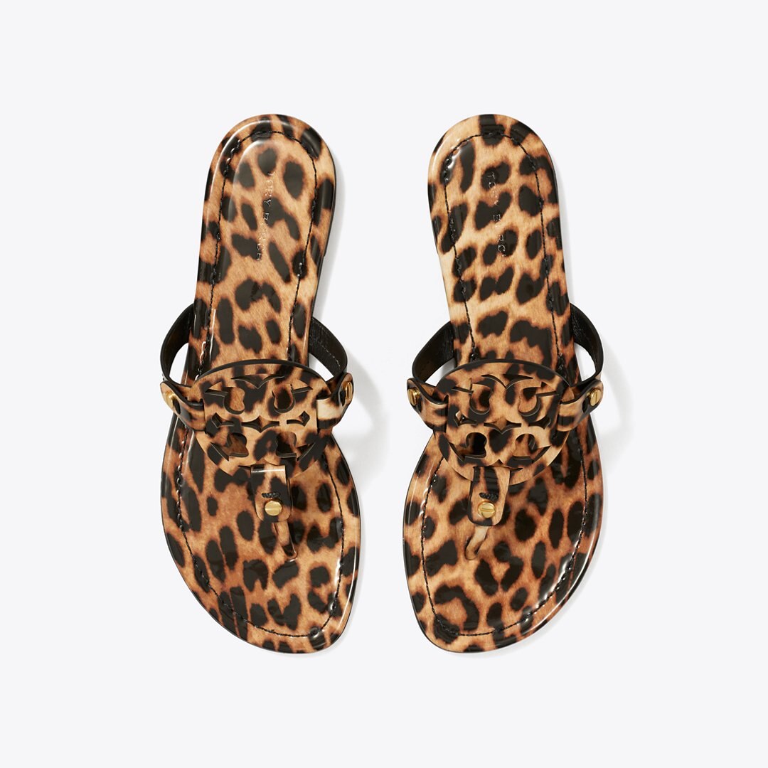 Tory Burch Miller Printed Patent Sandal CLASSIC LEOPARD