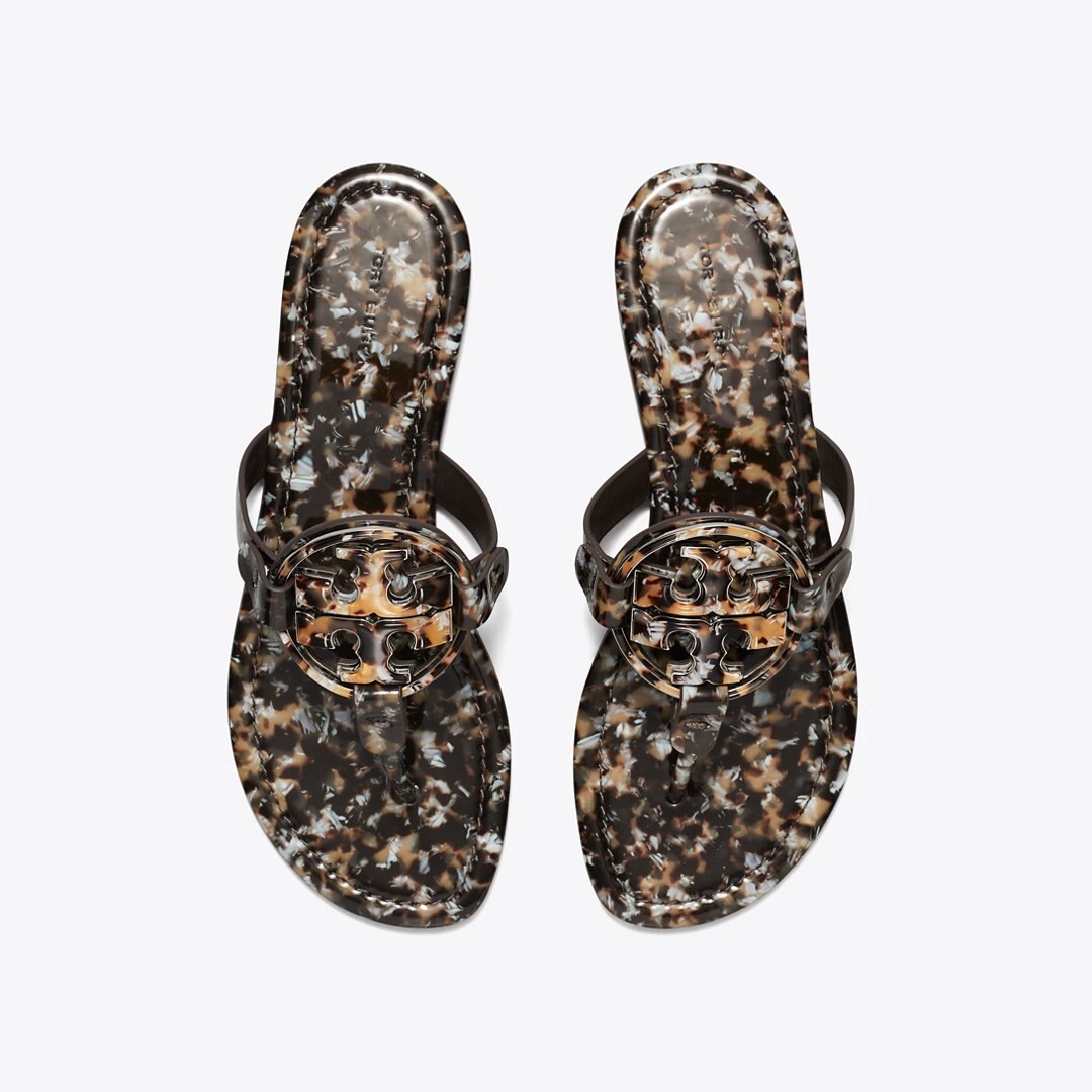 Tory Burch Miller Printed Patent Sandal CARAMEL MULTI / CARAMEL MULTI