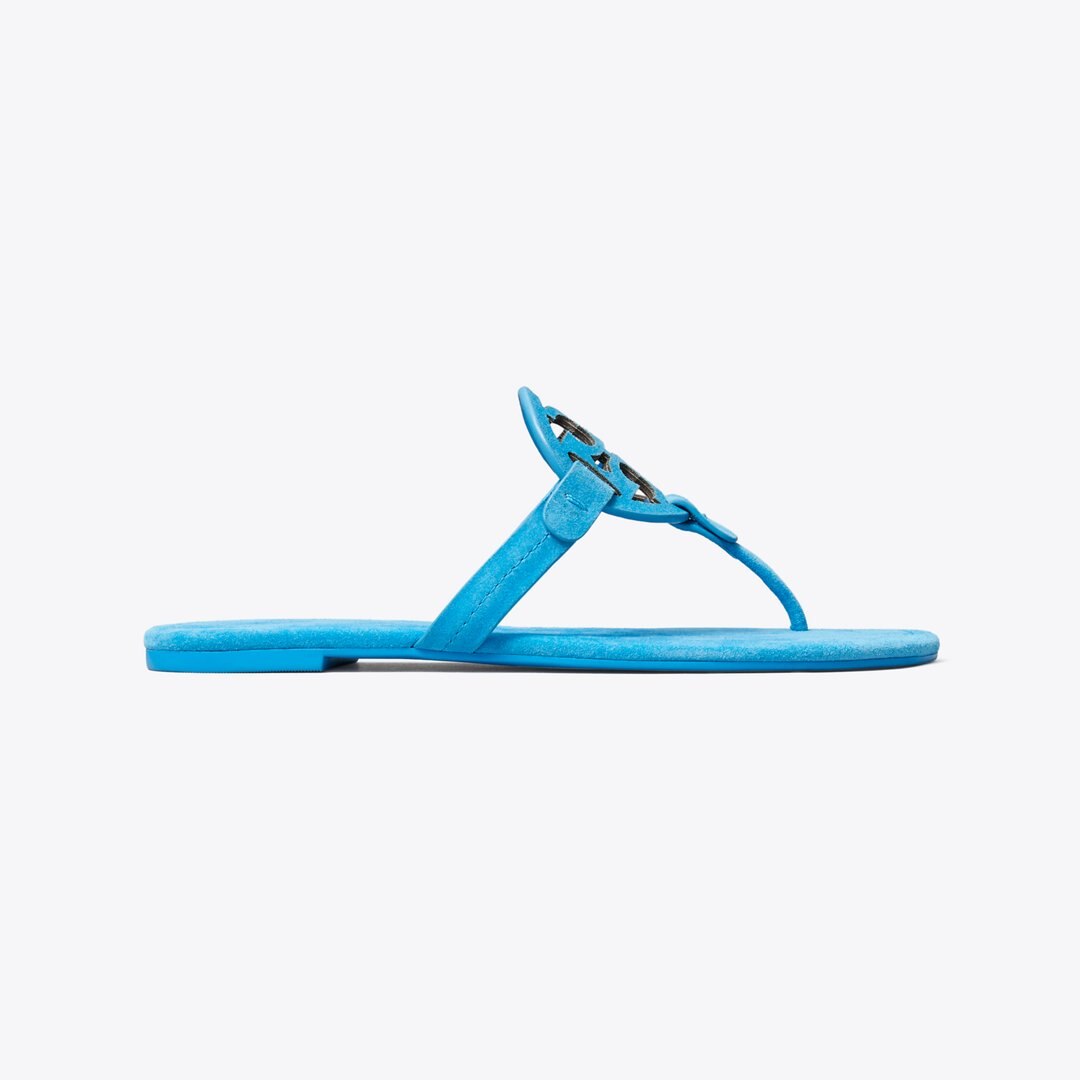 Tory Burch Miller Suede Sandal DEEP BLUE