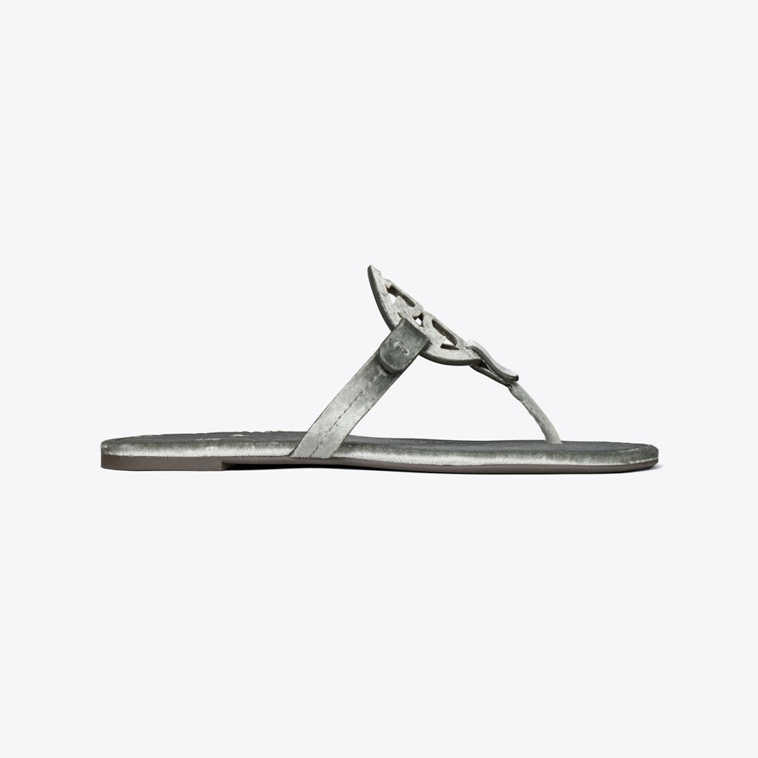 Tory Burch Miller Velvet Sandal LAVA GREY