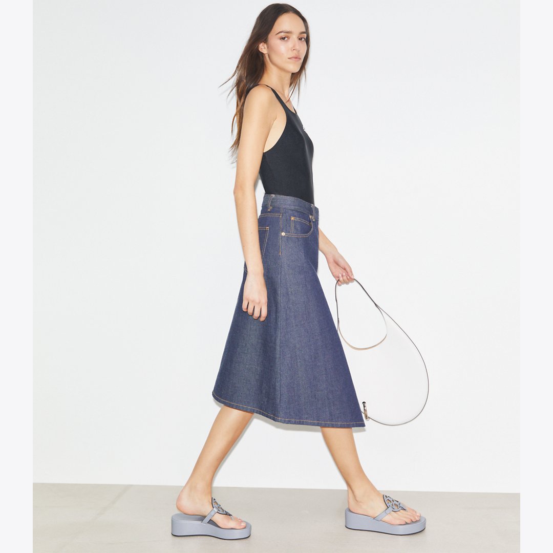 Tory Burch Miller Wedge Sandal VAPOR BLUE