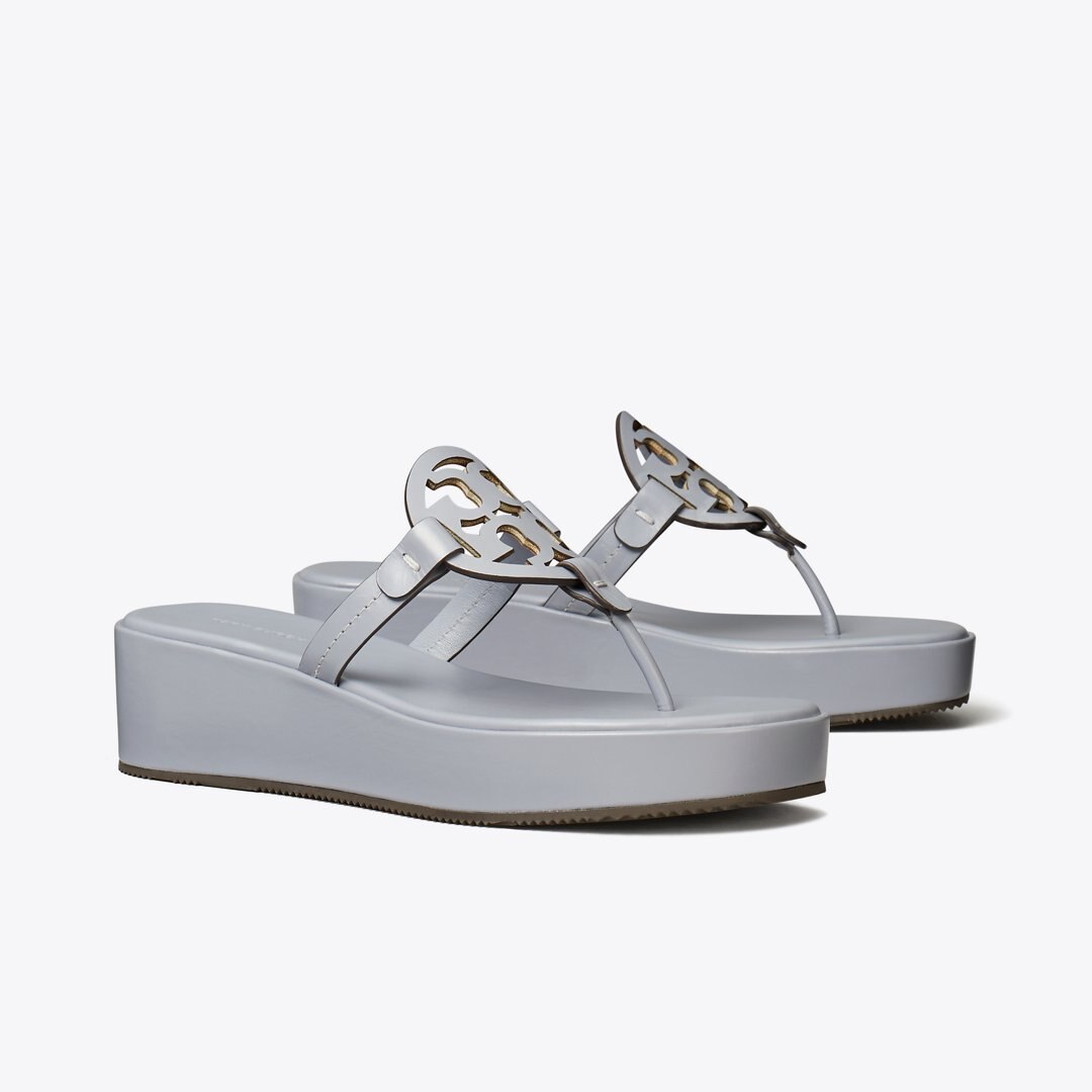 Tory Burch Miller Wedge Sandal VAPOR BLUE
