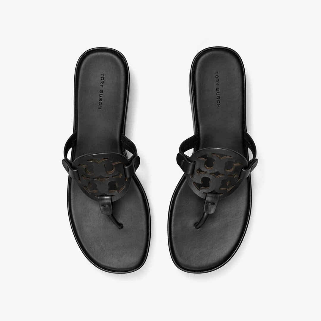 Tory Burch Miller Wedge Sandal PERFECT BLACK