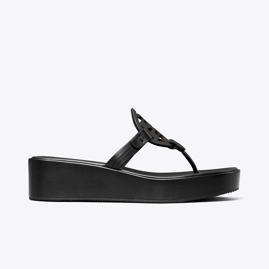 Tory Burch Miller Wedge Sandal PERFECT BLACK