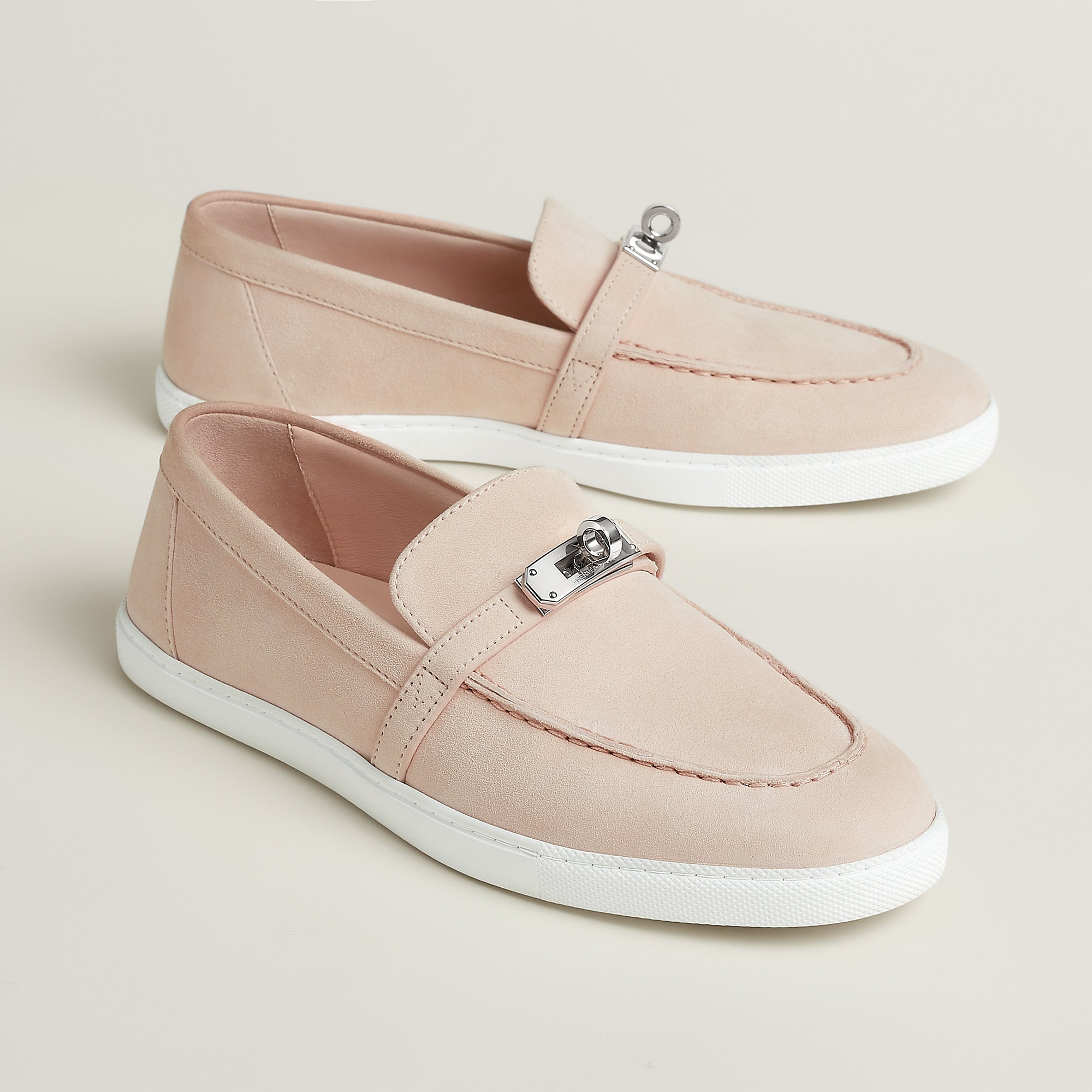 Hermes Mind Loafer Rose Palomino