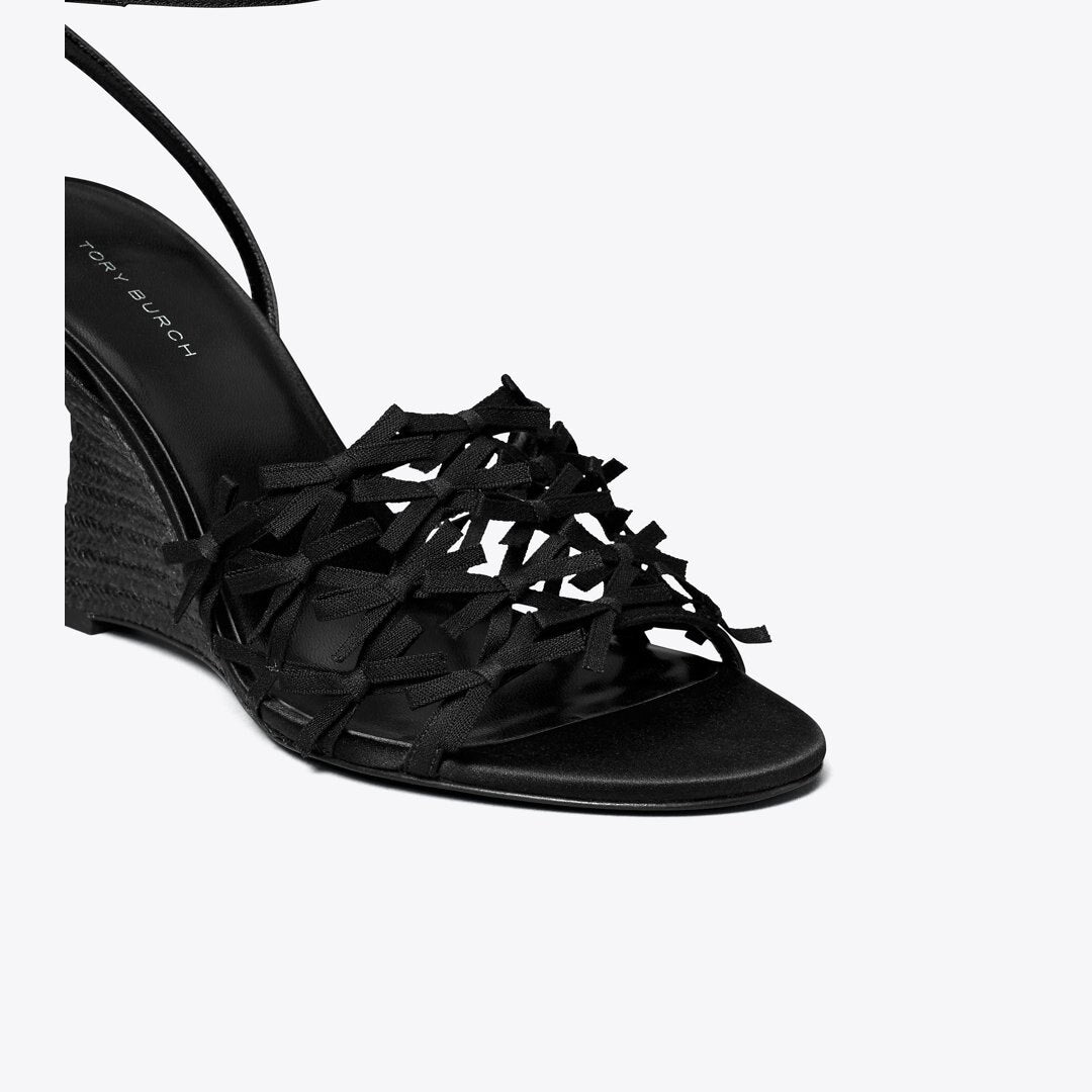 Tory Burch Mini Bow Espadrille Wedge PERFECT BLACK / PERFECT BLACK