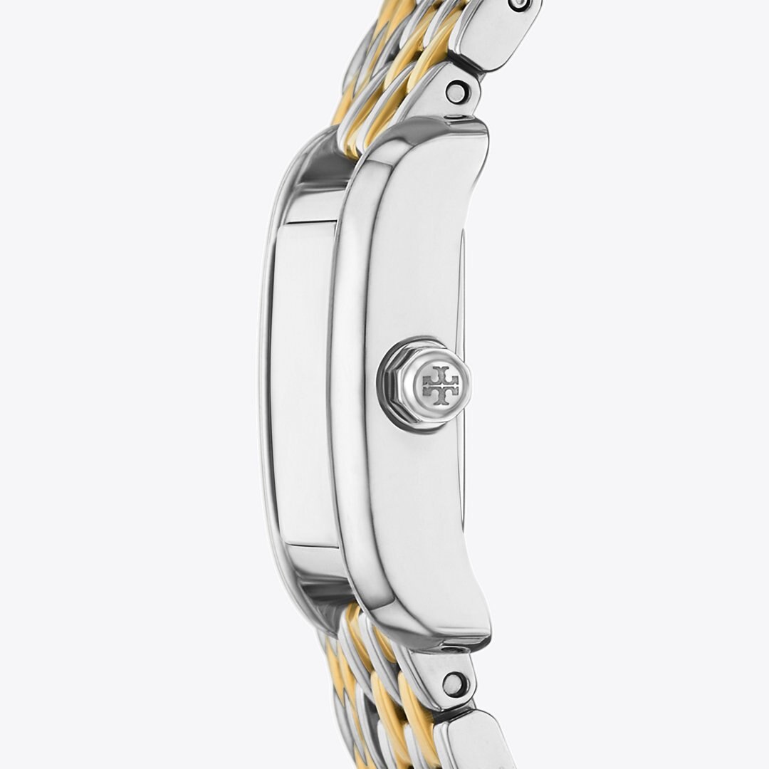 Tory Burch Mini Eleanor Double Wrap Watch IVORY/TWO-TONE