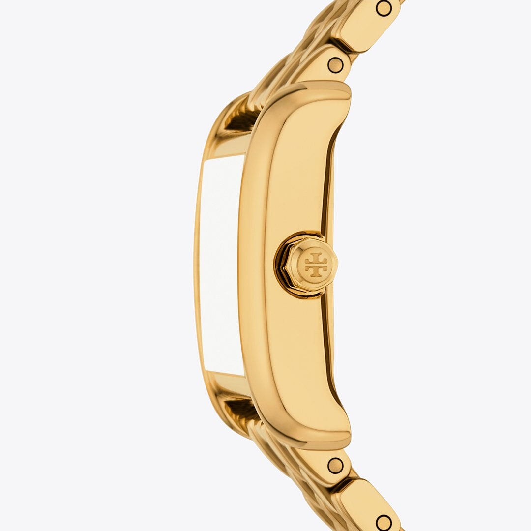 Tory Burch Mini Eleanor Double Wrap Watch IVORY/GOLD