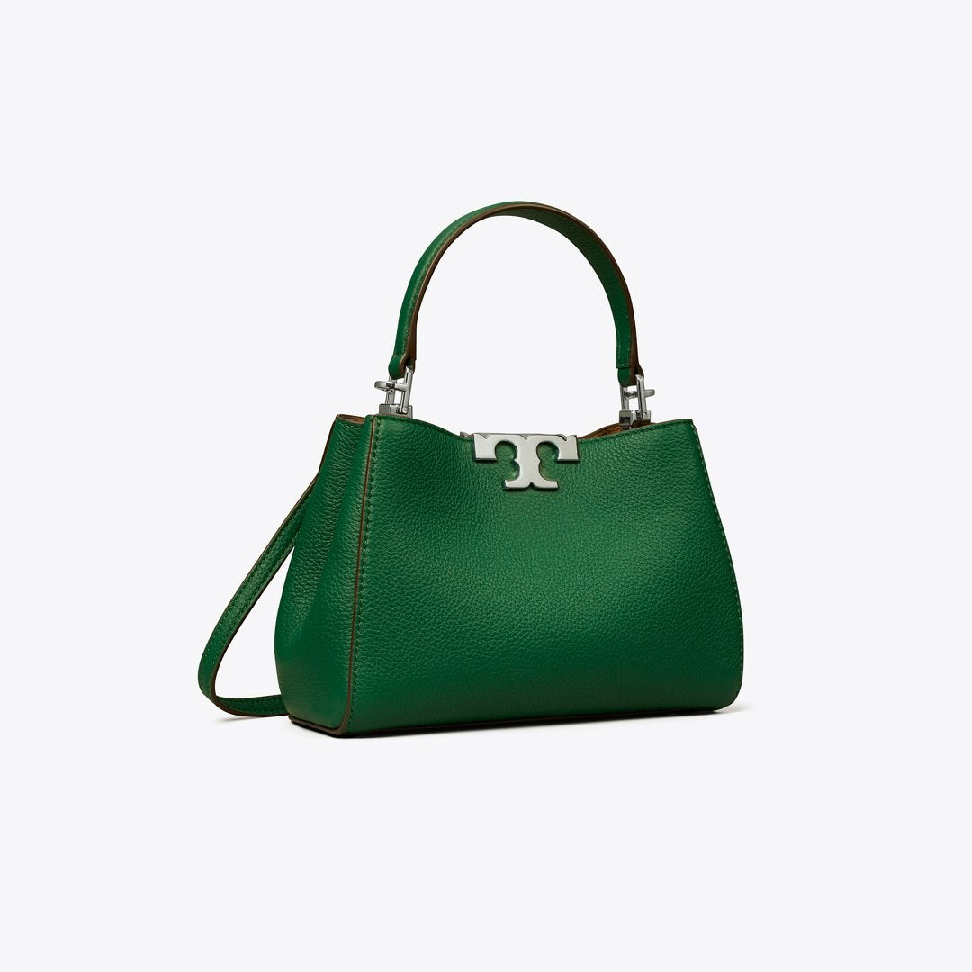 Tory Burch Mini Eleanor Soft Satchel Dark Kale