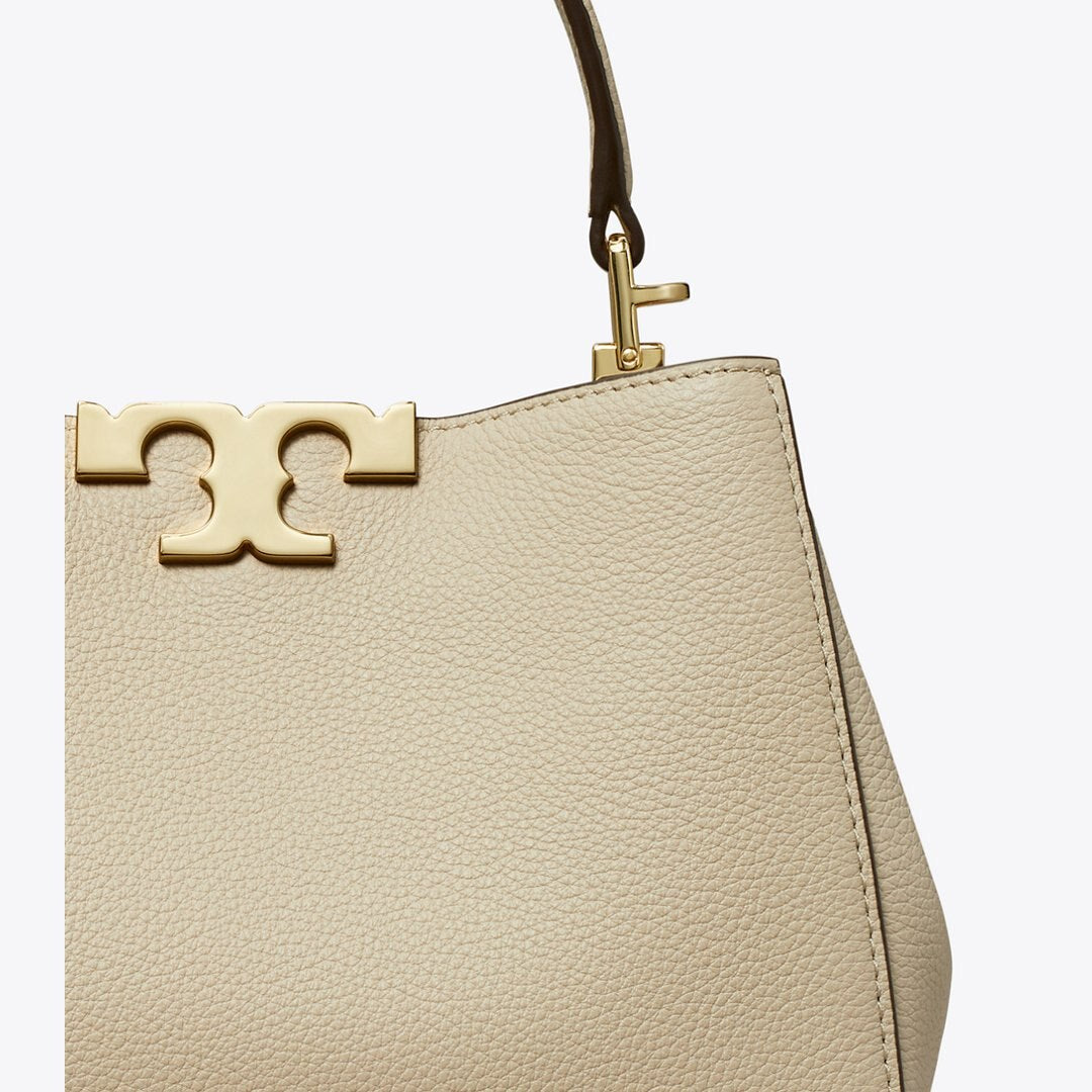 Tory Burch Mini Eleanor Soft Satchel Light Stone