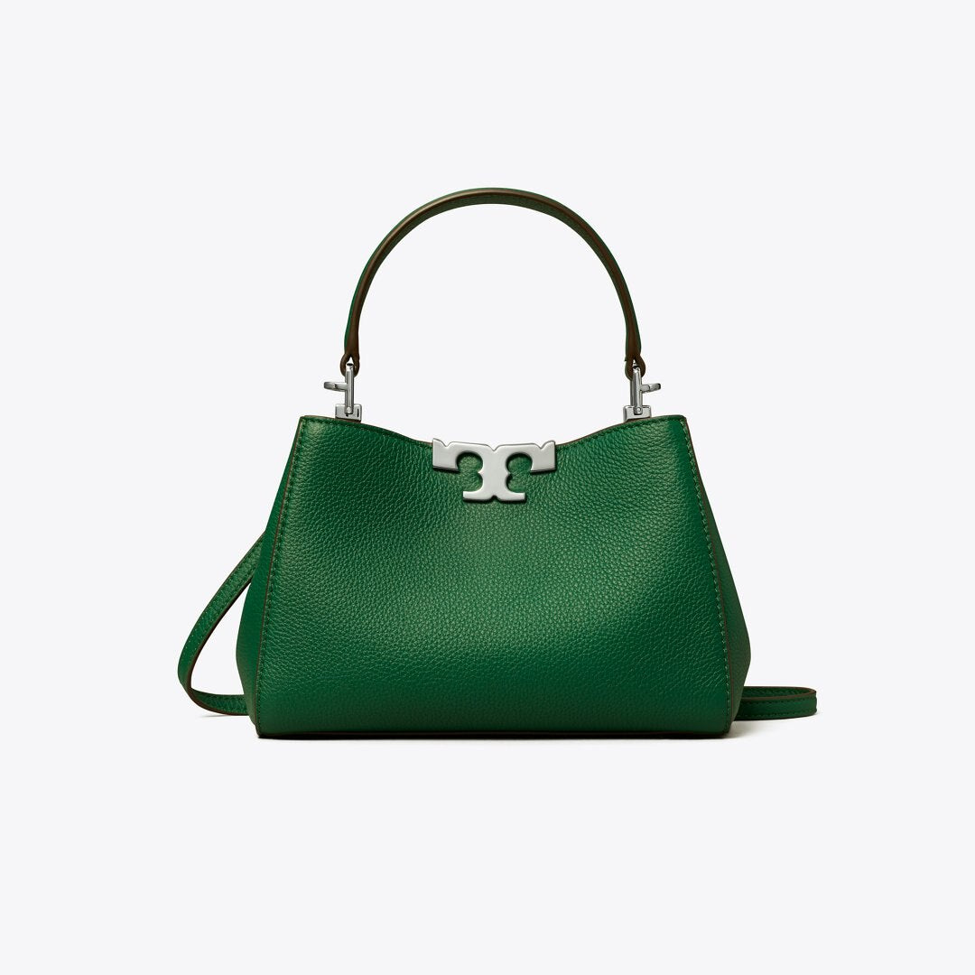 Tory Burch Mini Eleanor Soft Satchel Dark Kale