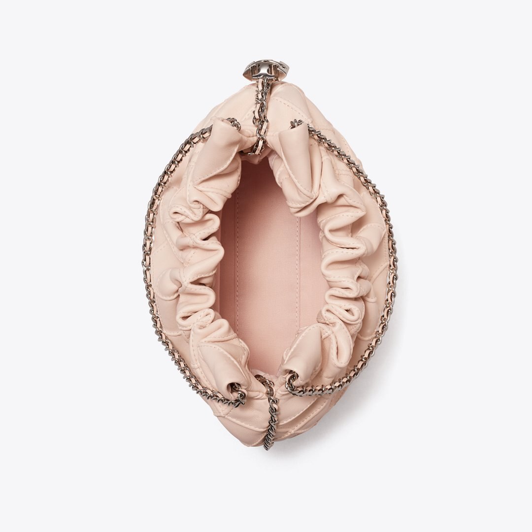 Tory Burch Mini Fleming Soft Hobo Bag Soft Pink