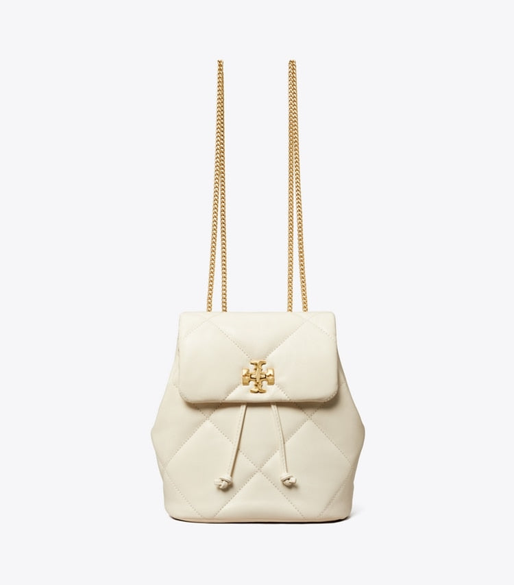 Mini Kira Diamond Quilt Backpack Warm White Warm White