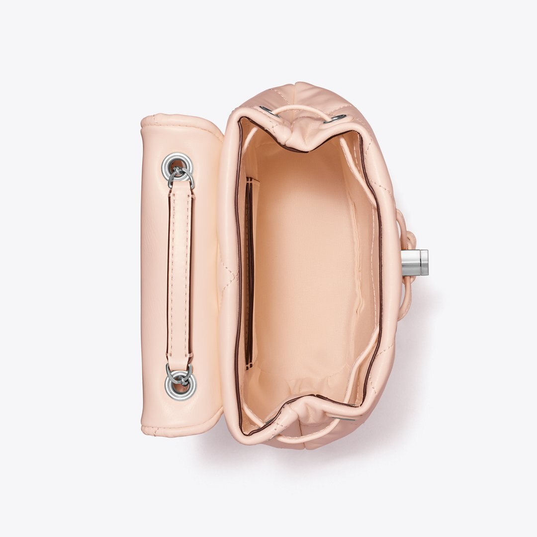 Tory Burch Mini Kira Diamond Quilt Backpack Soft Pink