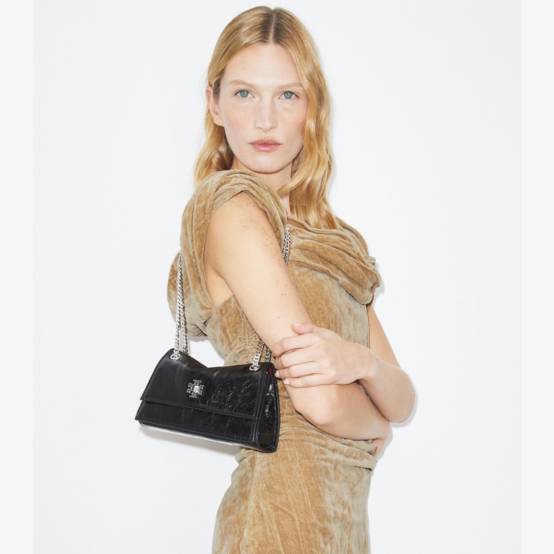 Tory Burch Mini Kira Turnlock Shoulder Bag Black