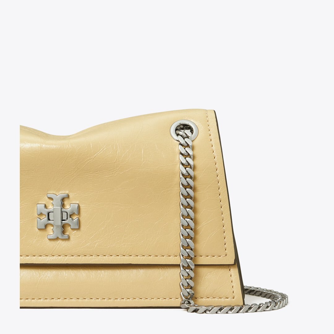 Tory Burch Mini Kira Turnlock Shoulder Bag Praline