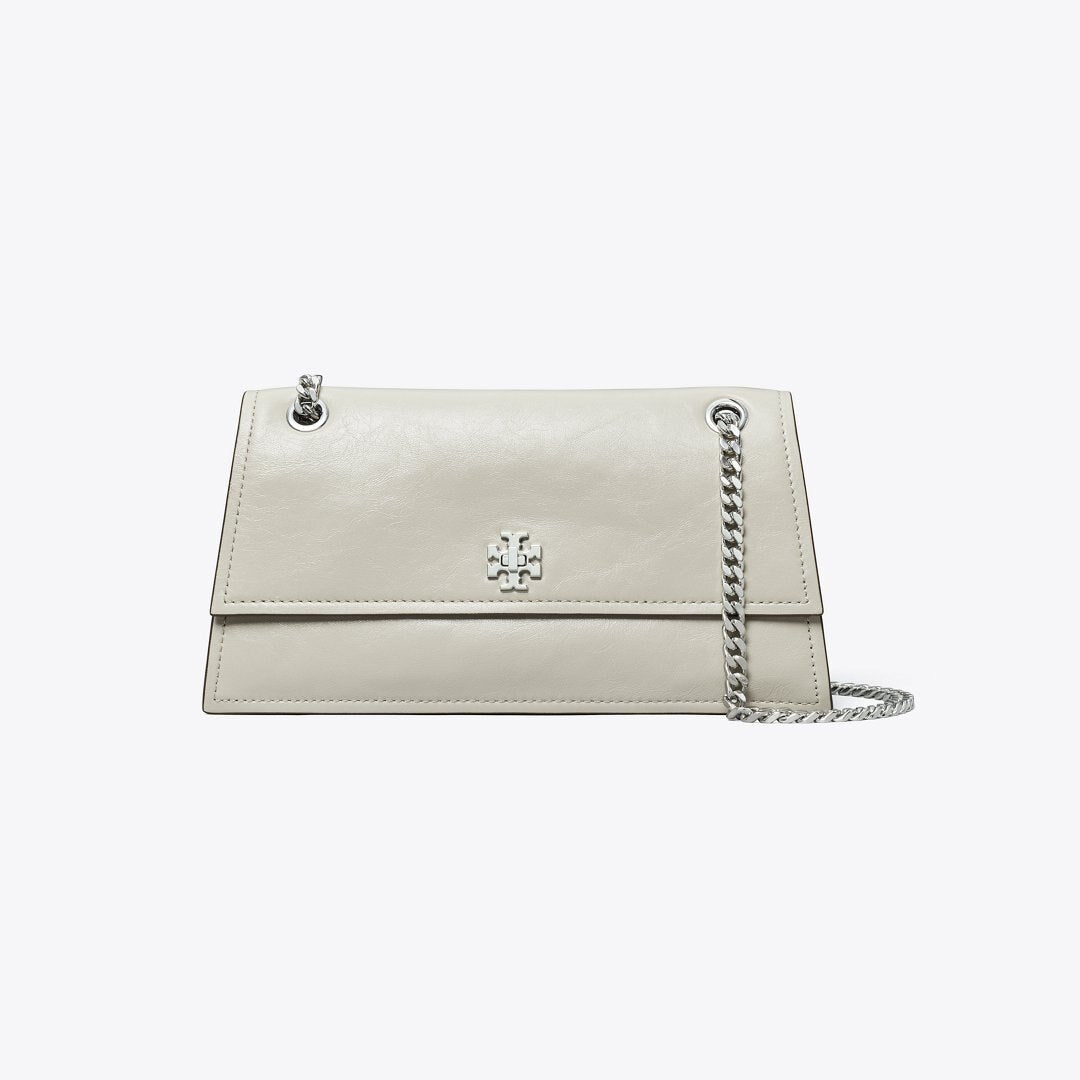 Tory Burch Mini Kira Turnlock Shoulder Bag Dove Gray