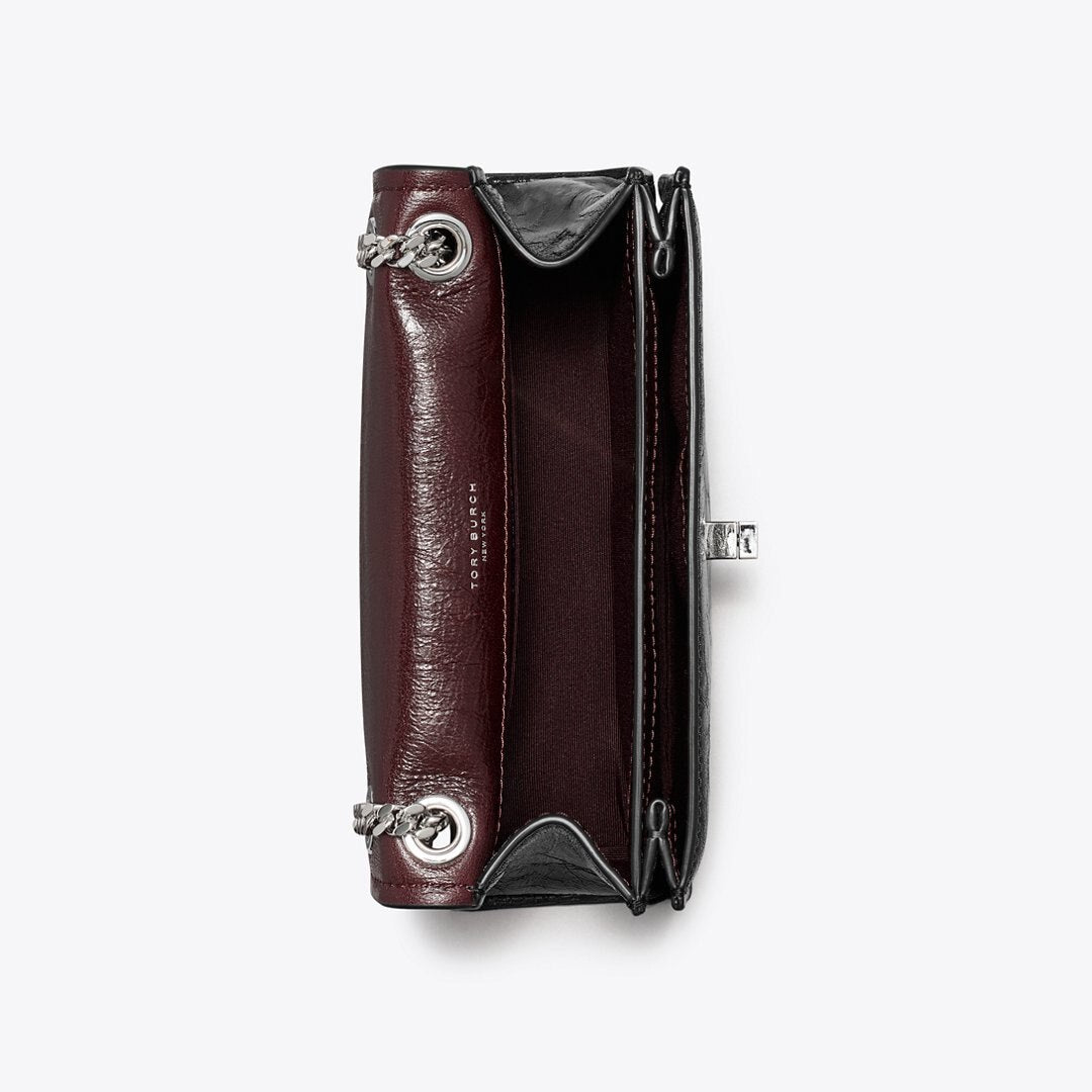 Tory Burch Mini Kira Turnlock Shoulder Bag Black