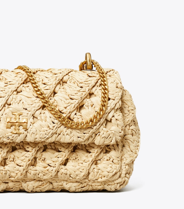 Mini Kira Woven Flap Bag Natural Natural