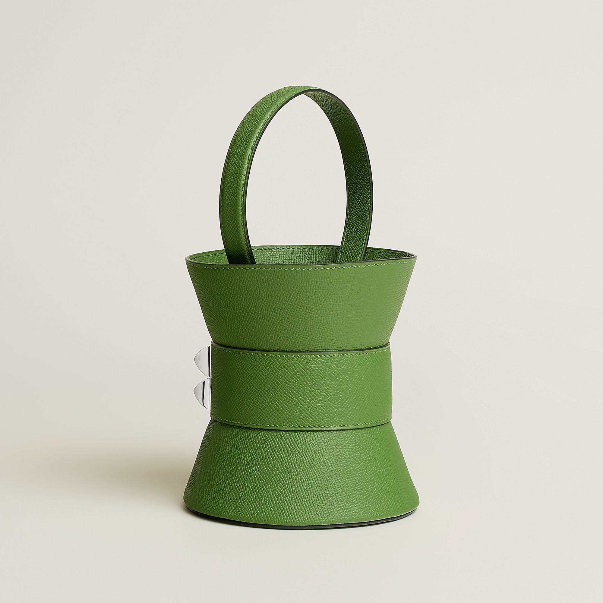 Hermes Mini Medor Bag Vert Yucca