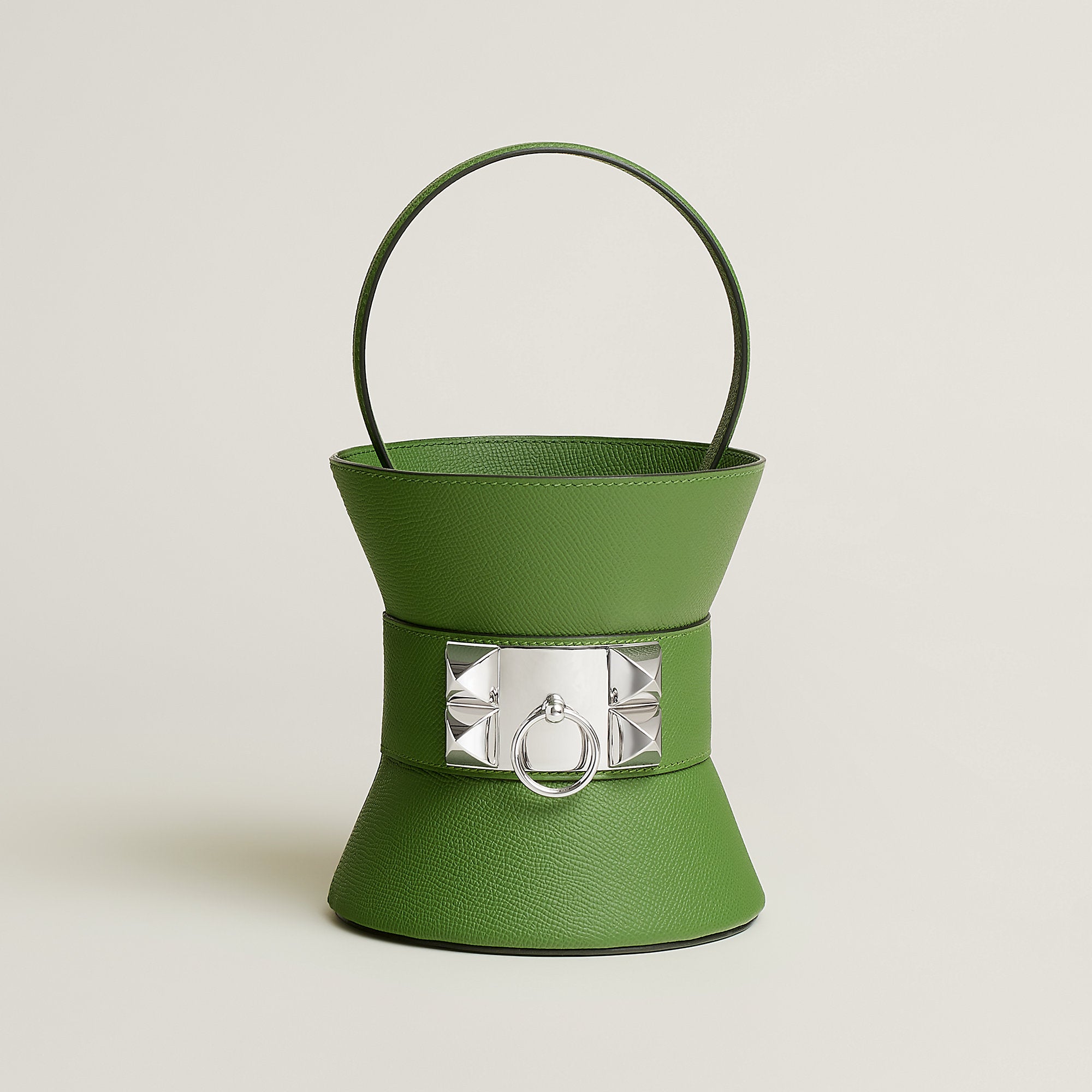 Hermes Mini Medor Bag Vert Yucca