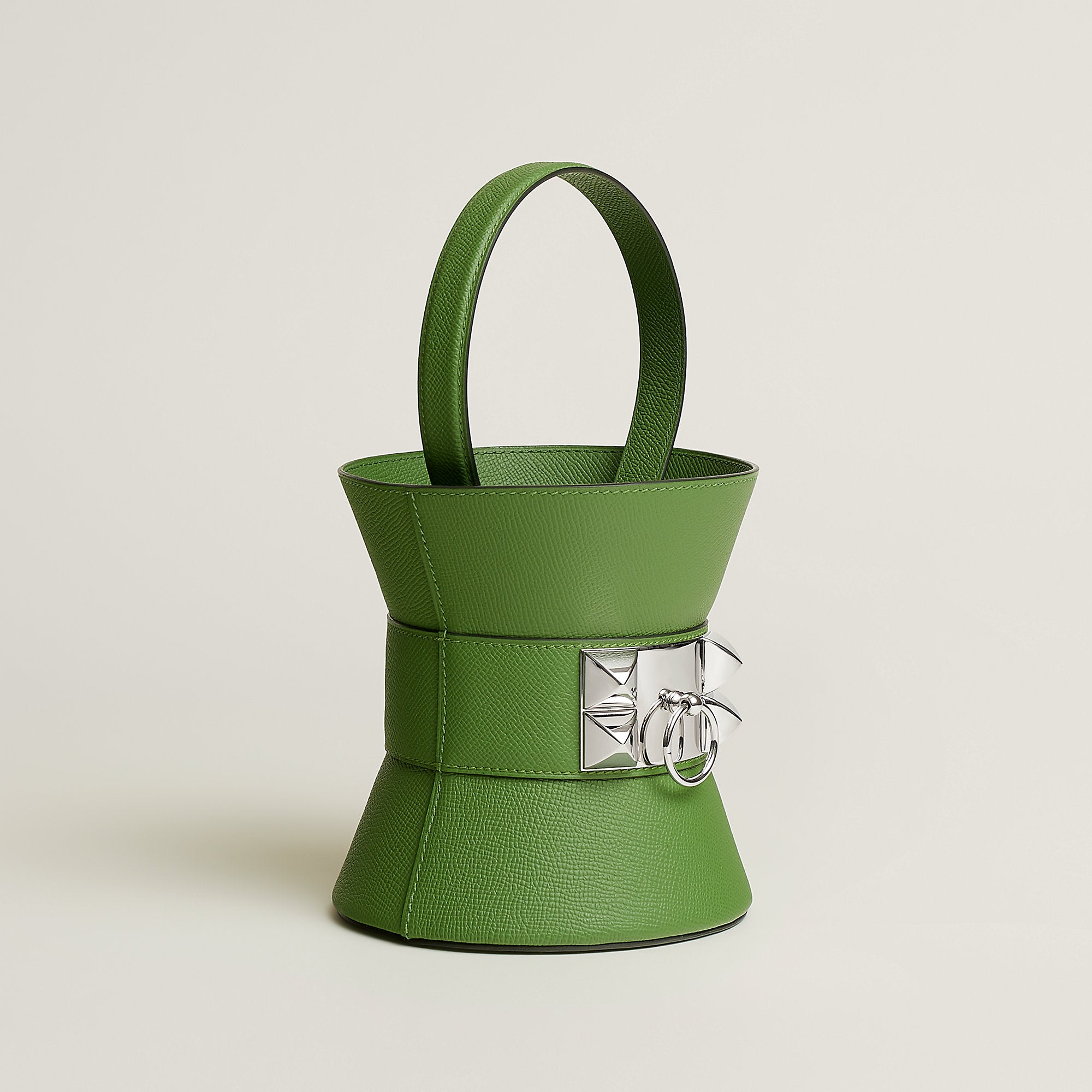Hermes Mini Medor Bag Vert Yucca