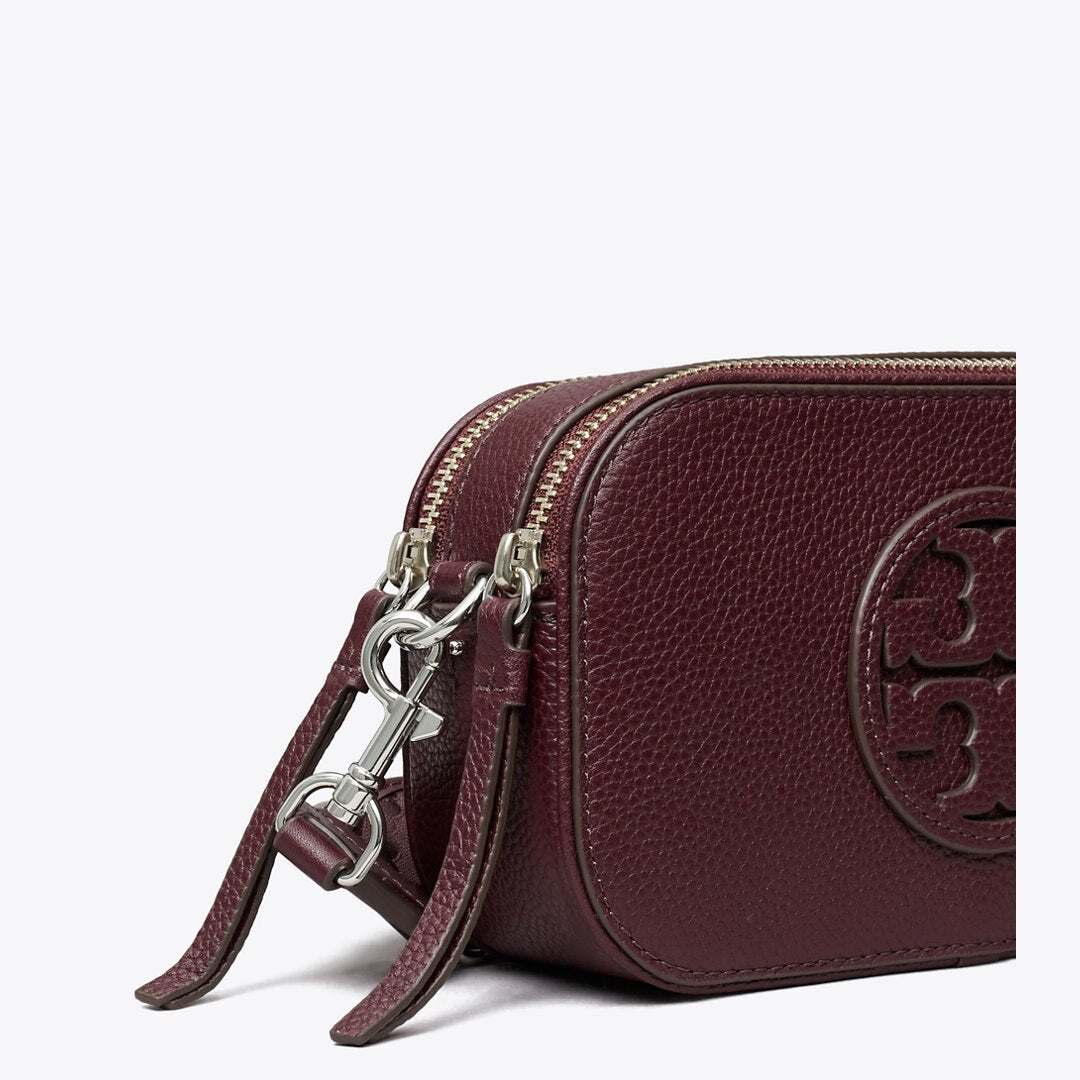 Tory Burch Mini Miller Crossbody Bag Dark Carmine