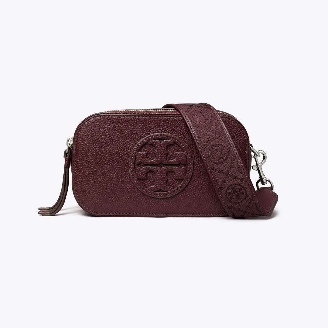 Tory Burch Mini Miller Crossbody Bag Dark Carmine