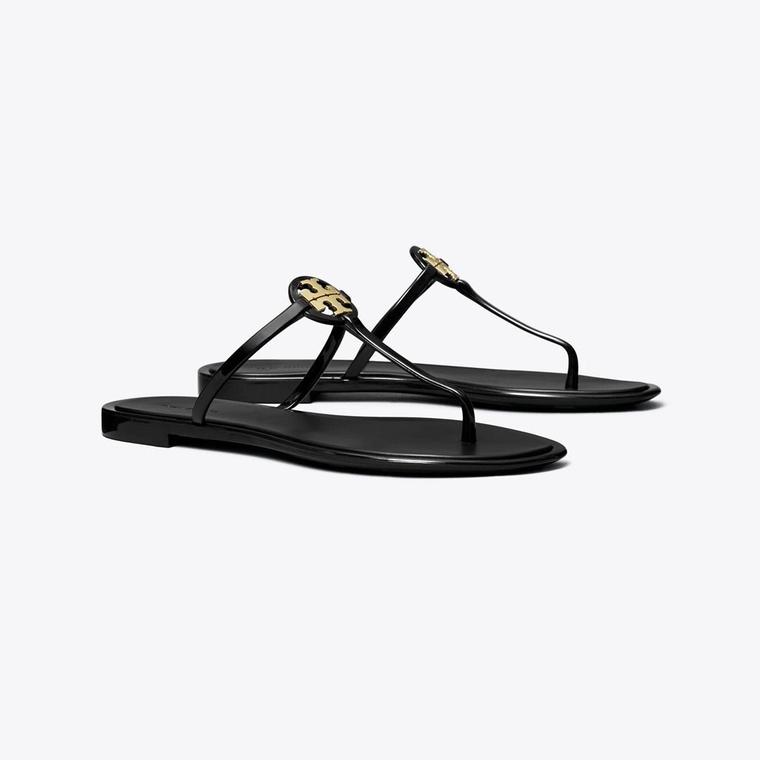 Tory Burch Mini Miller Jelly Sandal PERFECT BLACK / GOLD