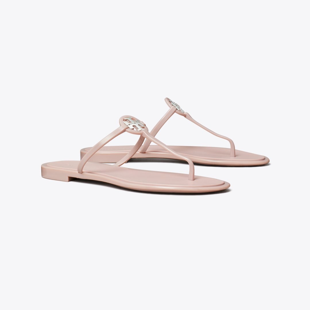 Tory Burch Mini Miller Jelly Sandal PINK MEADOW / SILVER