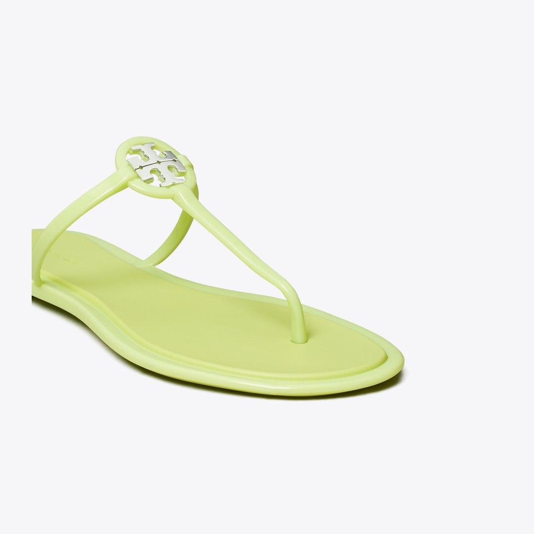 Tory Burch Mini Miller Jelly Sandal GARDEN MINT / SILVER