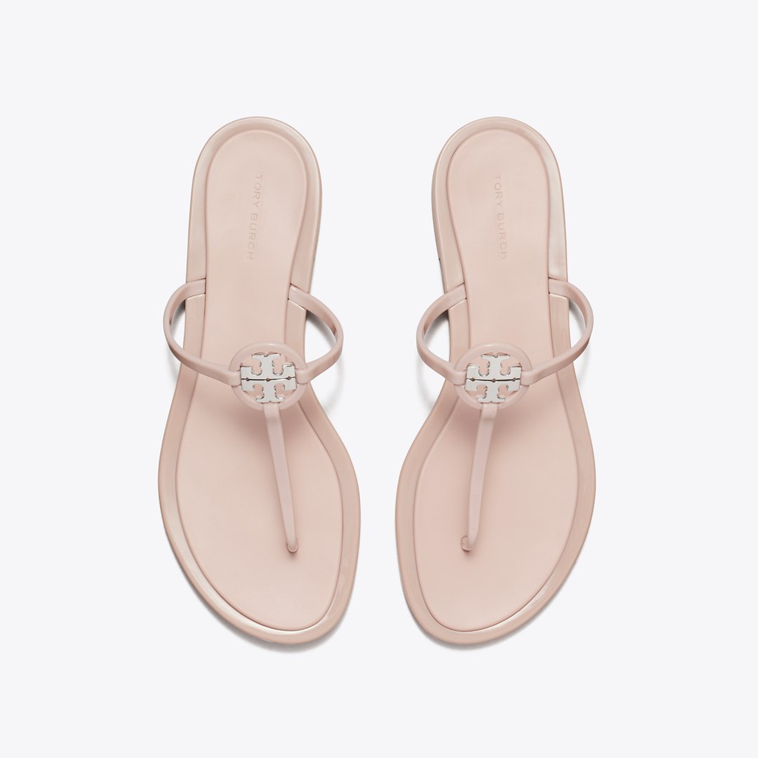 Tory Burch Mini Miller Jelly Sandal PINK MEADOW / SILVER