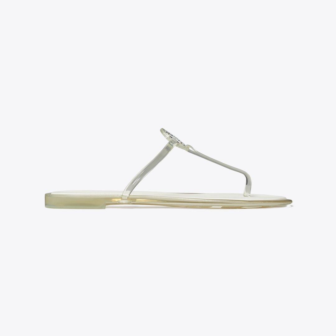 Tory Burch Mini Miller Jelly Sandal CLEAR / SILVER