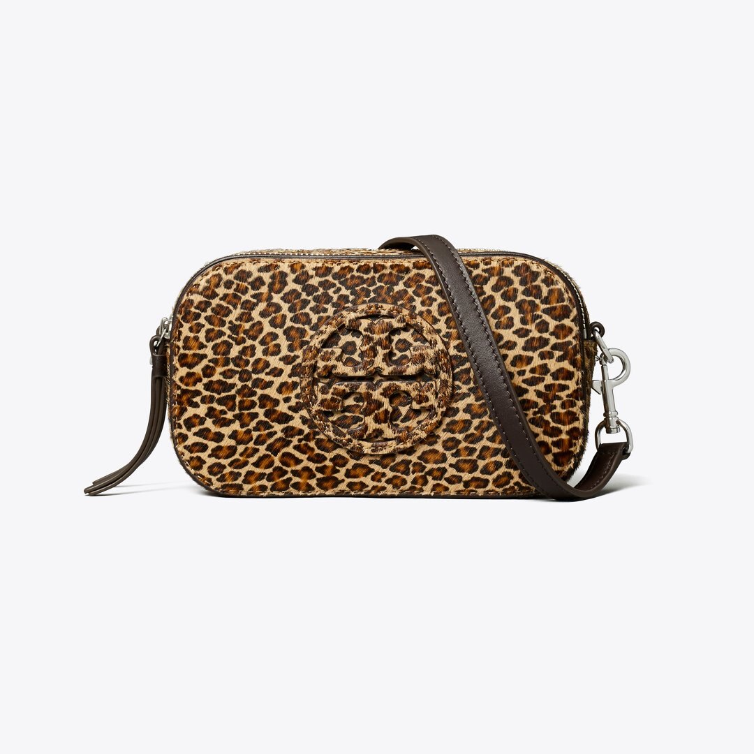 Tory Burch Mini Miller Leopard-Print Crossbody Bag Multi