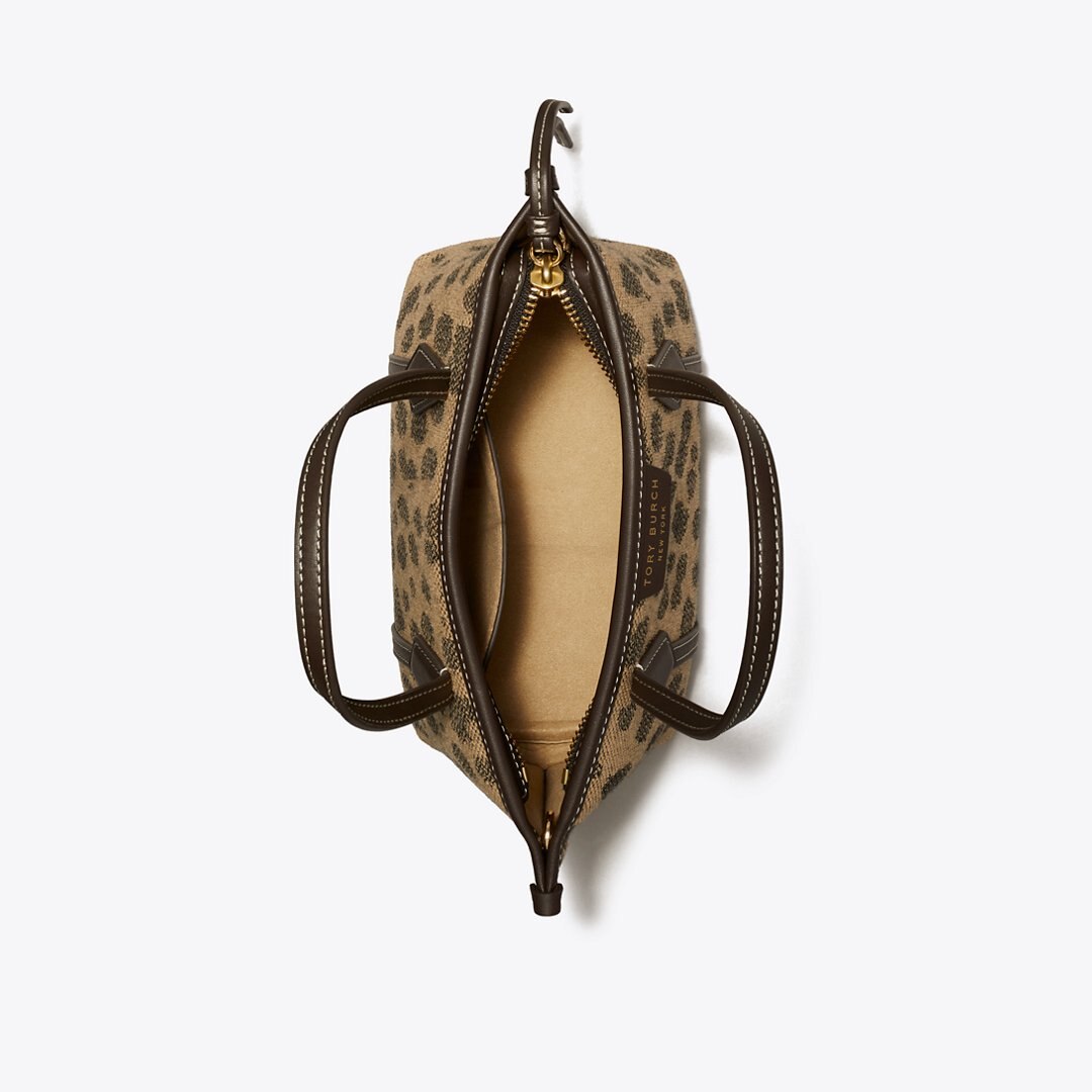 Tory Burch Mini Perry Canvas Tote Cheetah