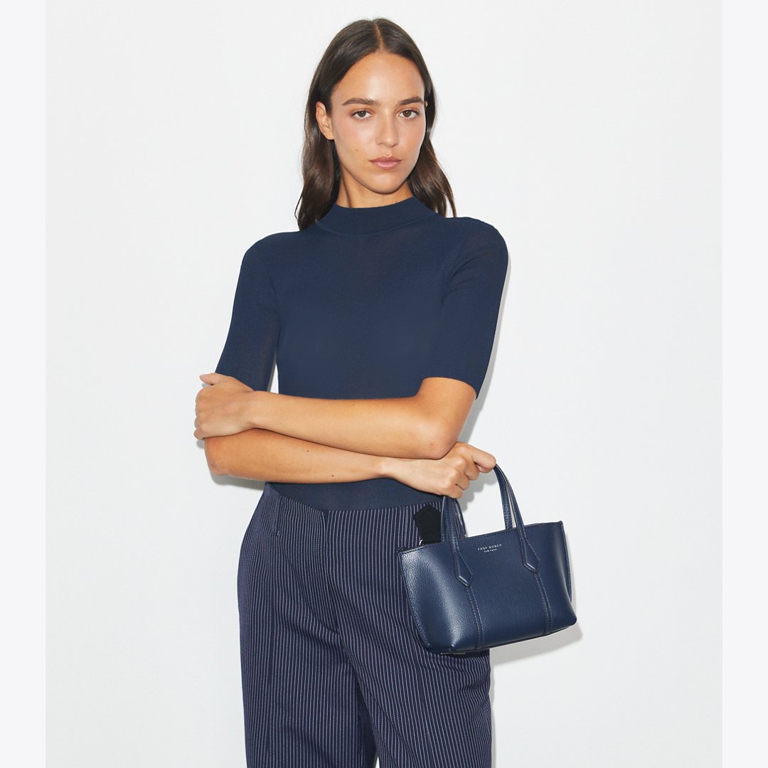 Tory Burch Mini Perry Tote Dark Sky