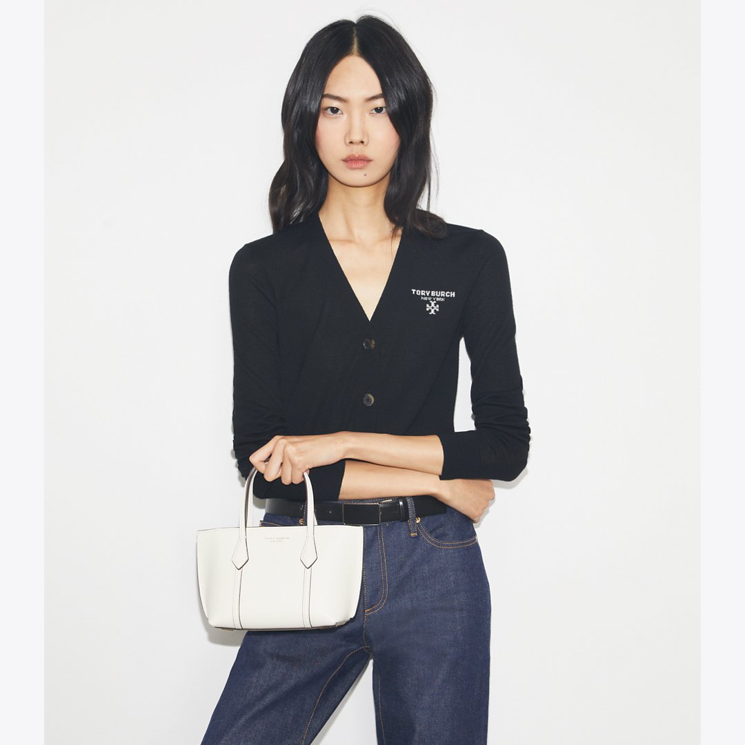 Tory Burch Mini Perry Tote Warm White