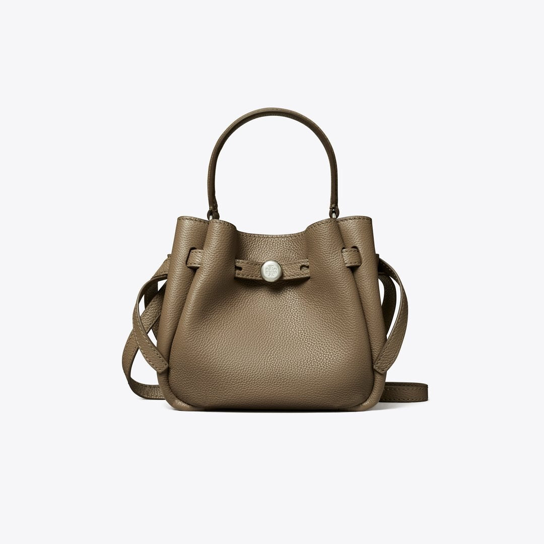 Tory Burch Mini Romy Bucket Bag Wild Mushroom
