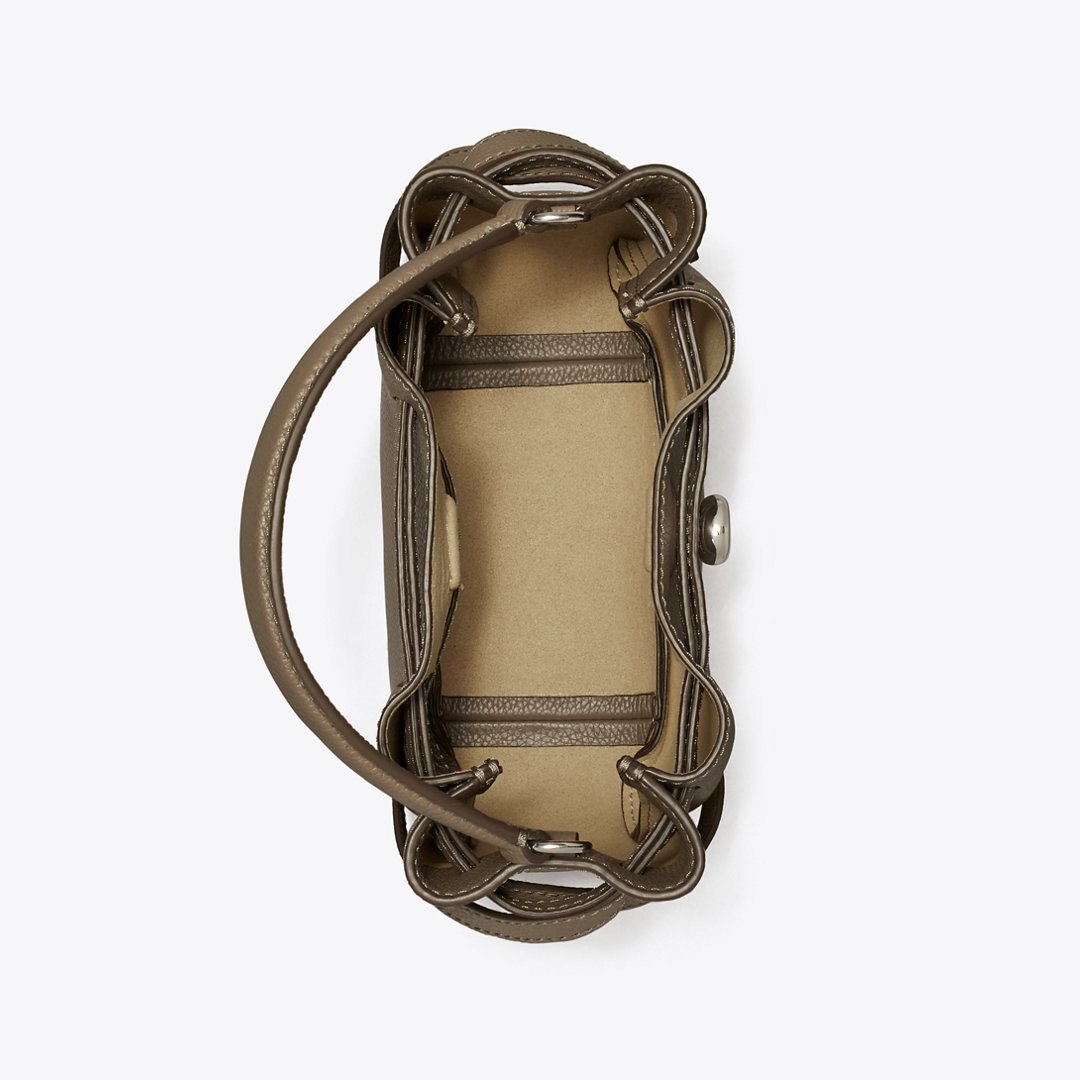 Tory Burch Mini Romy Bucket Bag Wild Mushroom