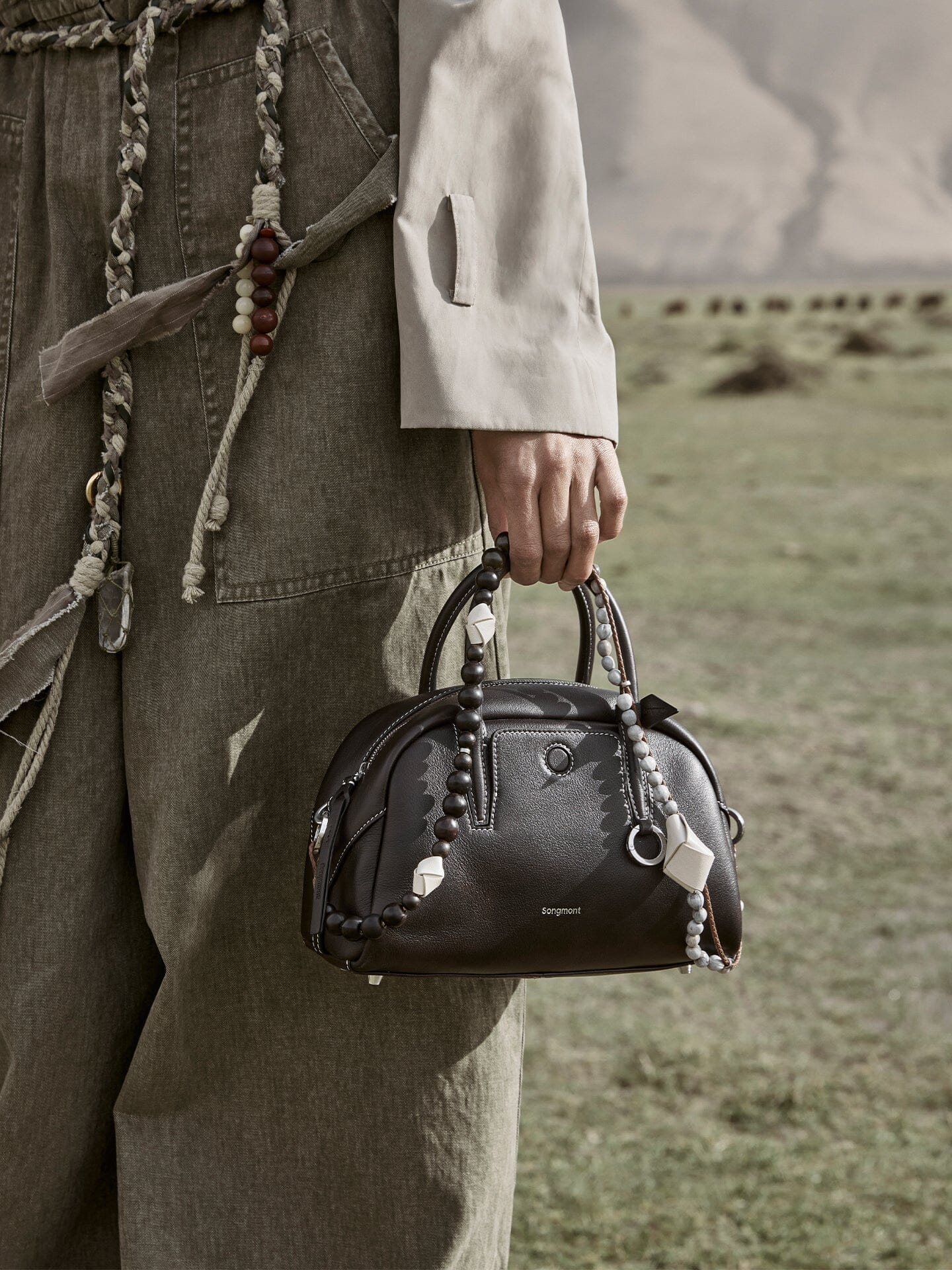 Songmont Mini Yore Bowling Bag Ebony