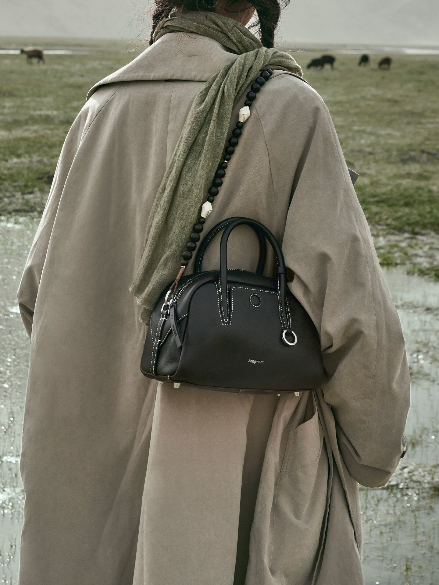 Songmont Mini Yore Bowling Bag Ebony